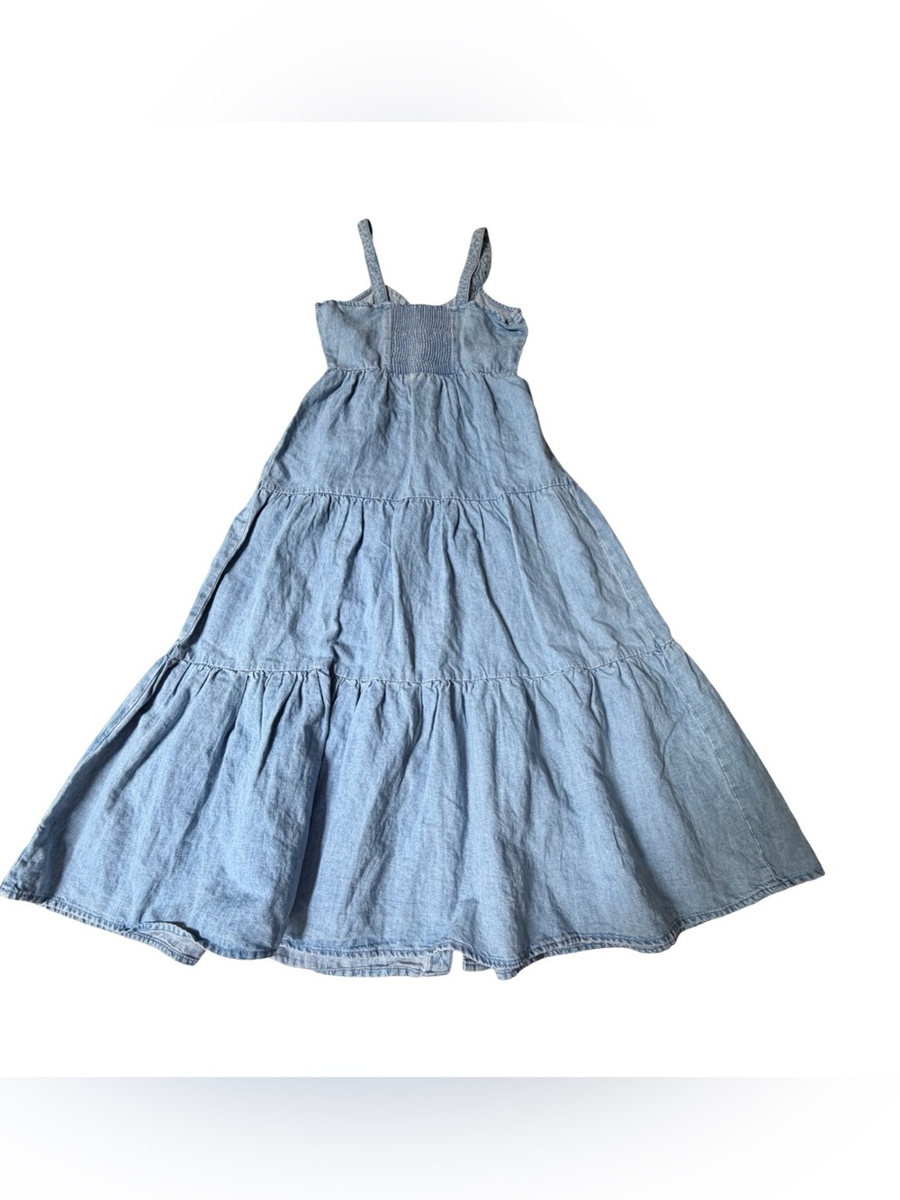 NWT LEVI’S Sabine Denim Tiered Midi Dress - Picture 8 of 13